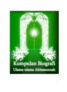 Book Cover: BIOGRAFI KUMPULAN ULAMA-ULAMA AHLUSSUNNAH